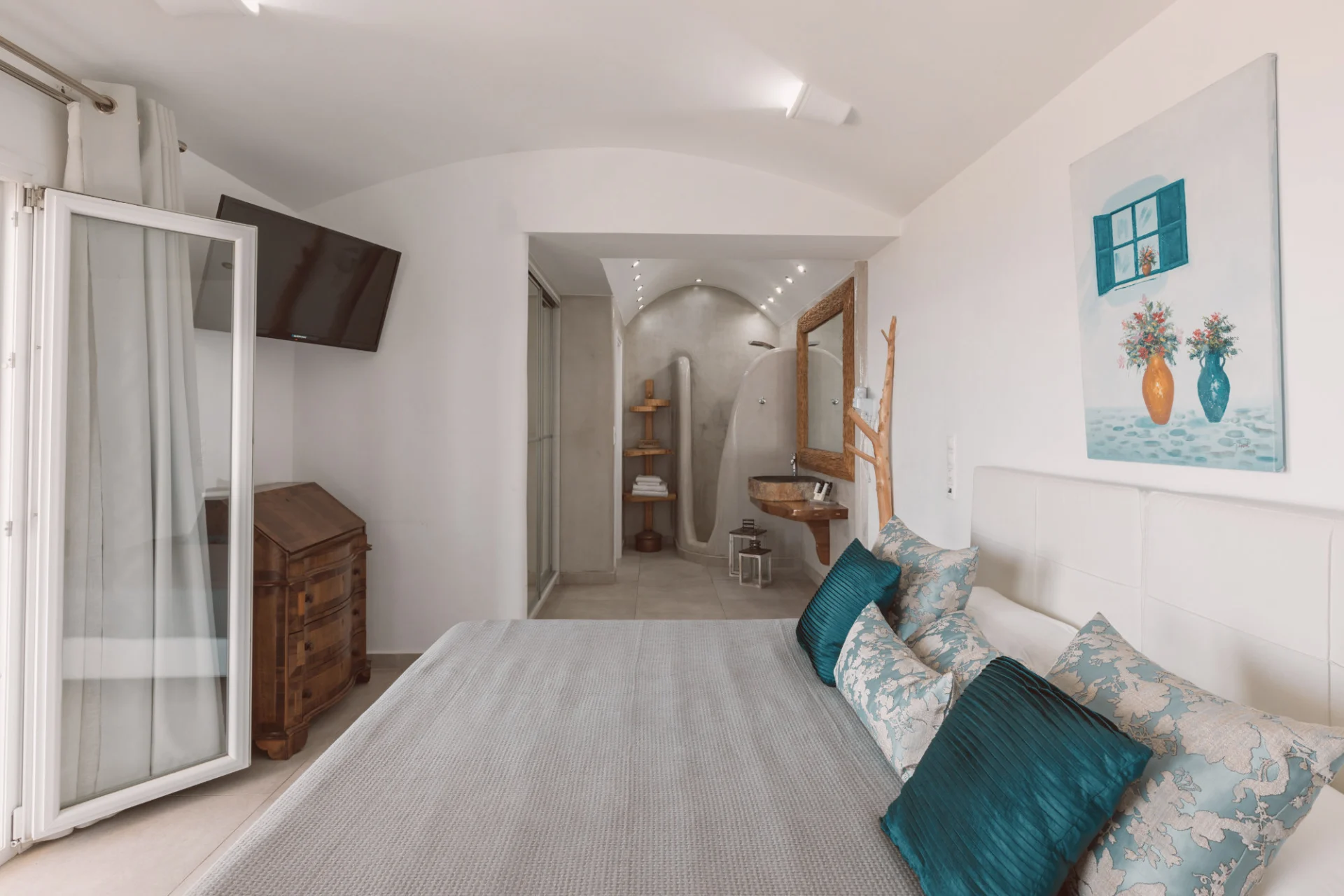Superior Suite with Outdoor Hot Tub and Panoramic Sea View - Villa Konstantin